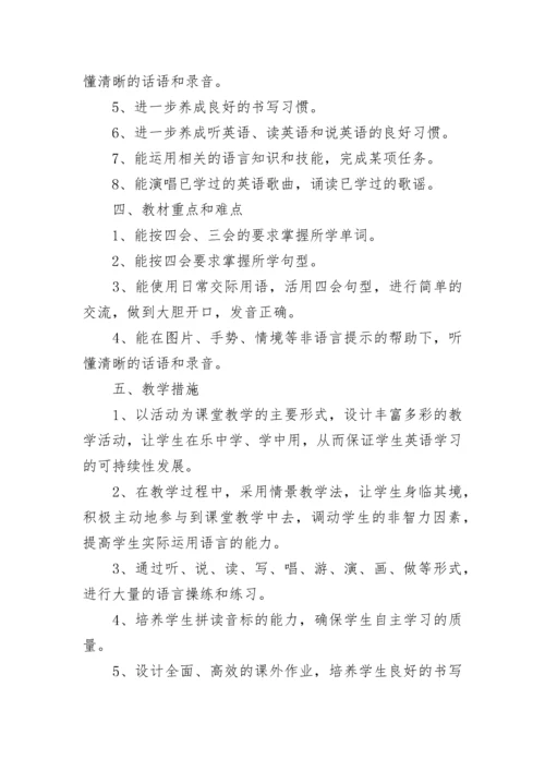 六年级英语教学工作计划.docx