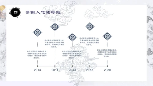 中国古风鲤鱼荷花工作汇报通用PPT模板