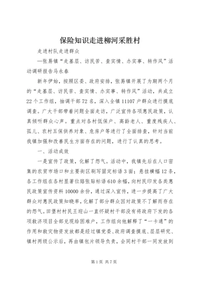 保险知识走进柳河采胜村 (2).docx