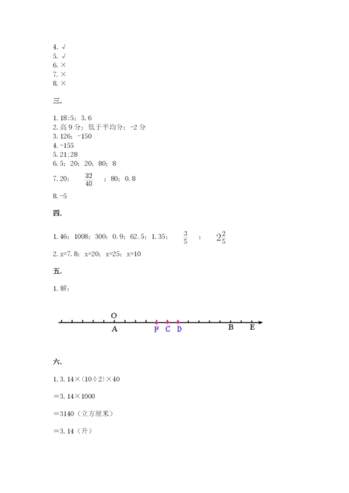 北京海淀区小升初数学试卷附参考答案（突破训练）.docx