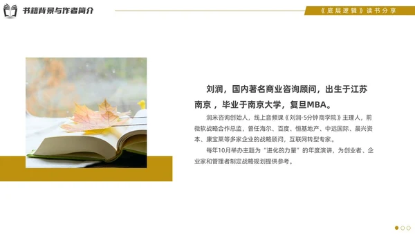 实拍风底层逻辑读书分享PPT