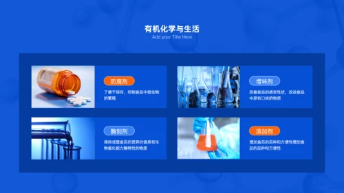 有机化学专业与生活答辩试验室通用PPT模板