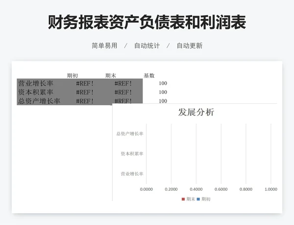 财务报表资产负债表和利润表