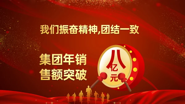 终誓师大会颁奖典礼暨新年动员会通用PPT模板
