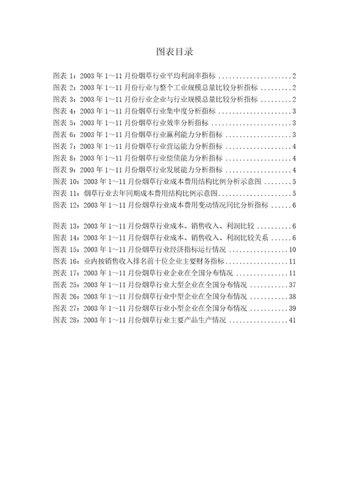 中国烟草行业研究分析报告