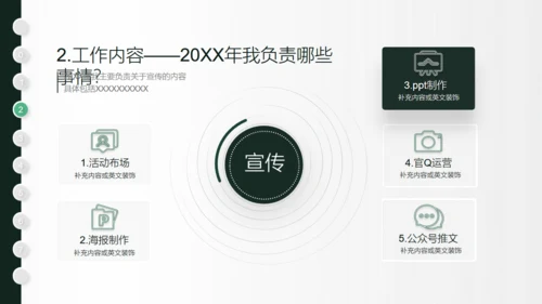 一支羽毛笔信件创意学年总结通用PPT模板
