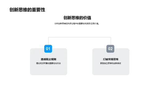 科研之路的探索与突破