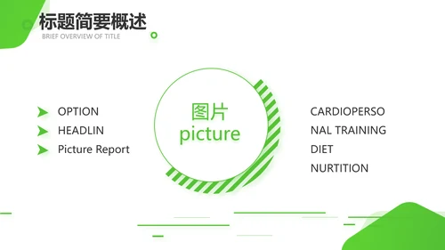 绿色小清新医疗保健品行业动态PPT