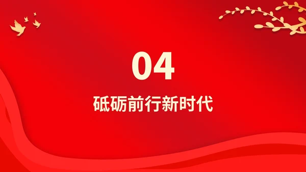 红色党政风新时代合格团员PPT模板