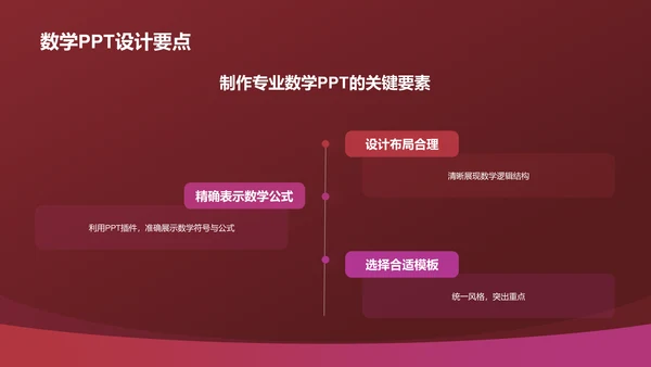 红色渐变风教学各学科PPTPPT模板
