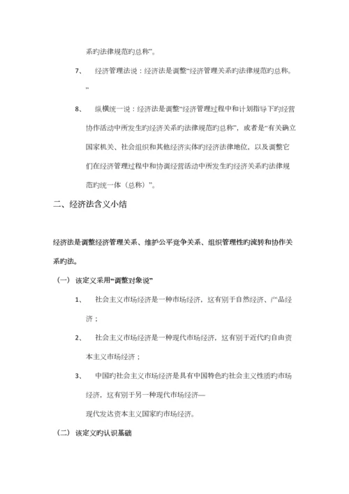 2023年经济法学听课笔记.docx