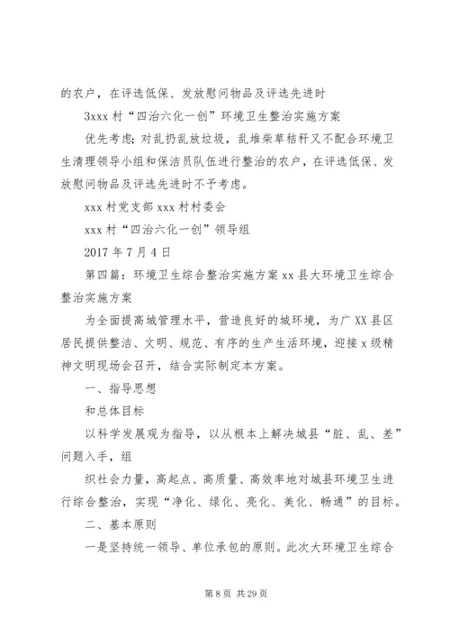 金马村环境卫生综合整治实施方案.docx