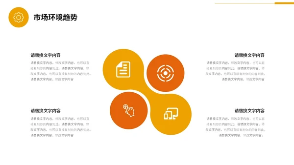 商务风黄桔色形状金融行业理财投资融资商务通用PPT