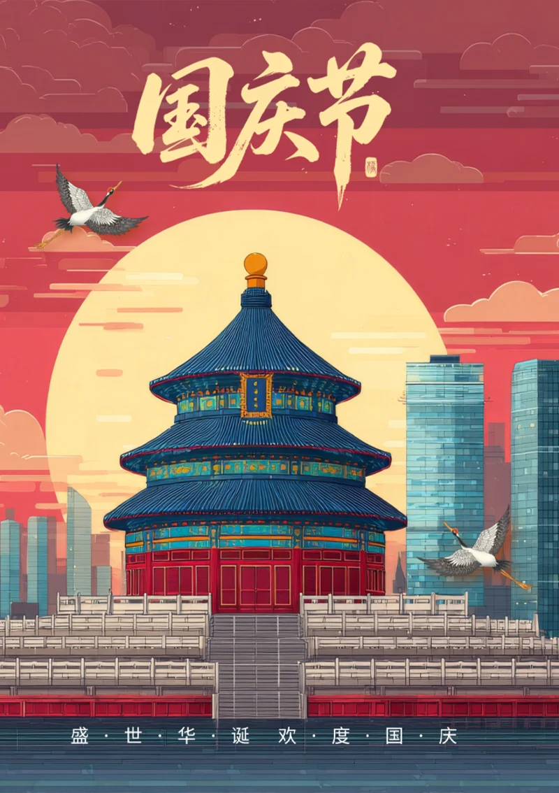 国庆节宣传海报