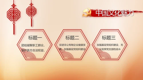 党建党支部年终工作总结汇报PPT党课
