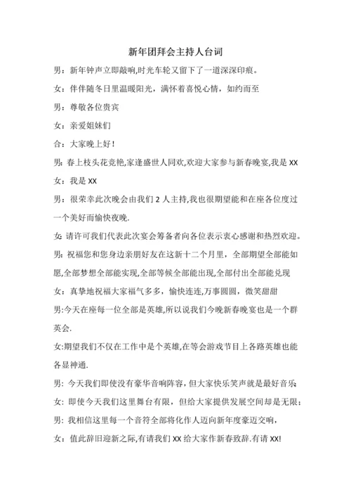 新年家庭联欢会专项策划专业方案及主持人串词.docx