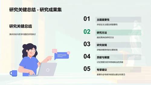 哲学答辩实务分享PPT模板