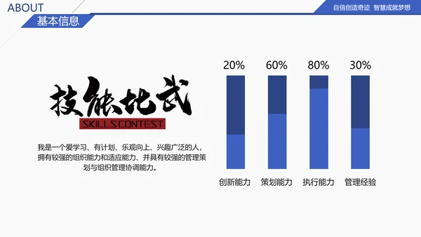 商务大气求职竞聘个人简历PPT模板