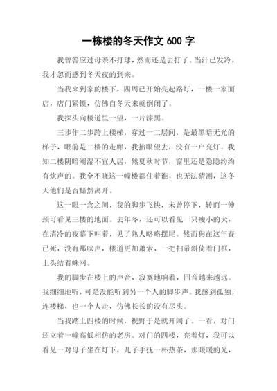 一栋楼的冬天作文600字.docx