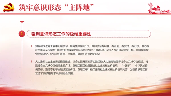 社区意识形态报告PPT党课课件