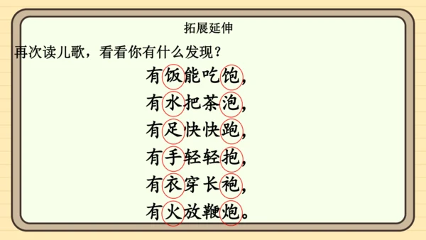 统编版语文一年级下册2024-2025学年度语文园地五（课件）