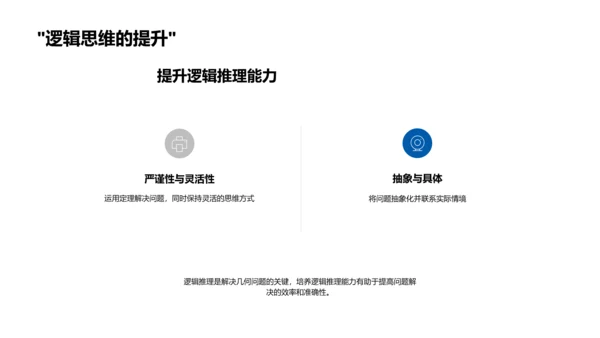 几何学习教育讲座PPT模板