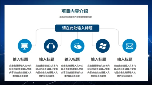互联网项目汇报通用PPT模板
