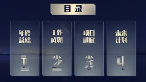 金色数码地球年终总结报告通用PPT模板
