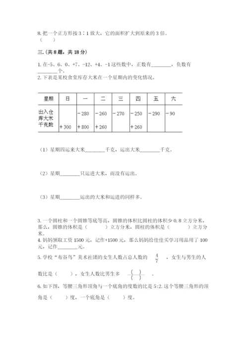 苏教版数学六年级下册试题期末模拟检测卷含答案.docx