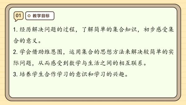 人教版三年级上册9.1 数学广角——集合课件(共25张PPT)