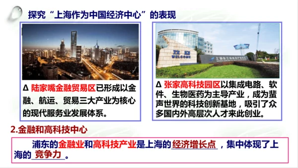 5.2.4我国的经济中心——上海 课件