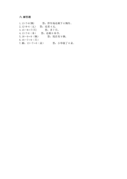 人教版一年级下册数学期中测试卷（考点梳理）.docx