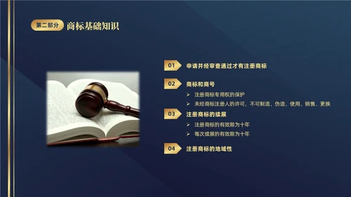 深蓝色简约商务426知识产权企业知识产权培训讲座PPT世界知识产权日