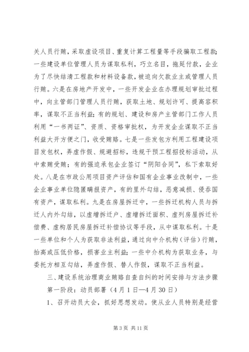 自治区建设系统治理商业贿赂实施方案 (3).docx