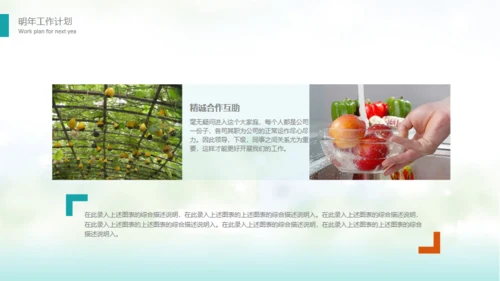 2019农业有机果蔬年度总结通用PPT模板