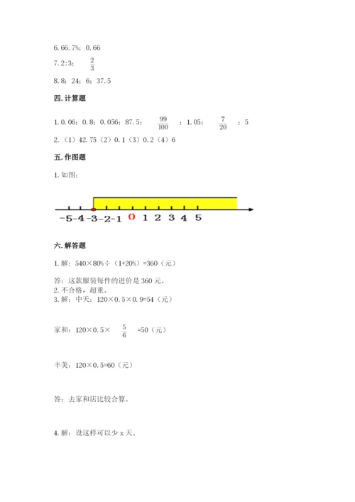 六年级下册数学期末测试卷及答案【历年真题】.docx
