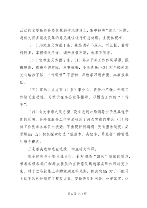 党的群众路线教育实践活动第一阶段工作总结.docx