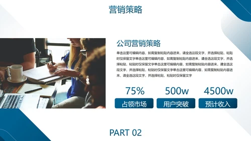 高级几何简约品牌商业计划书PPT模板