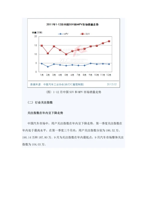 汽车市场研究年度报告模板.docx