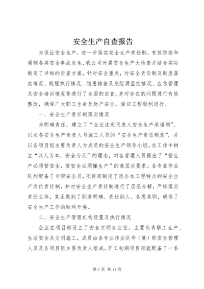安全生产自查报告 (8).docx