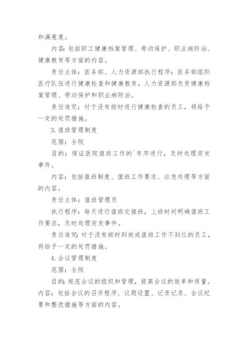 医院规章制度和岗位职责.docx