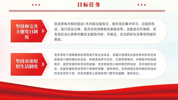 红色党建规范党内组织生活的典型做法党课课件PPT