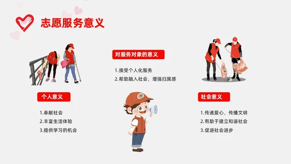 红色插画风志愿者培训课件青年志愿者服务日