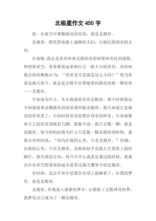 北极星作文450字.docx