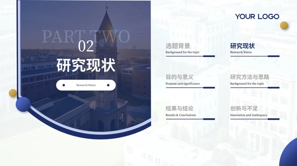 蓝色渐变学院风毕业答辩小组汇报PPT模板