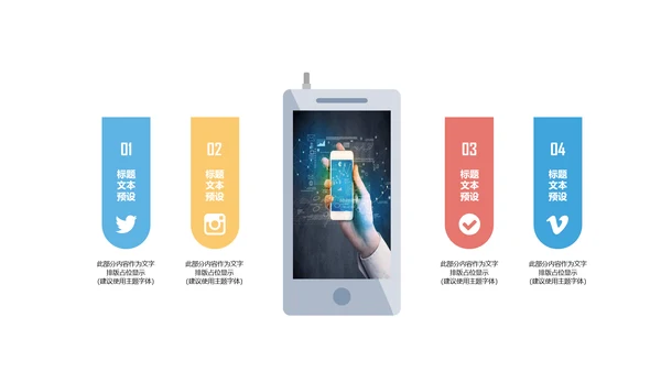 手机APP互联网云计算大数据科技PPT