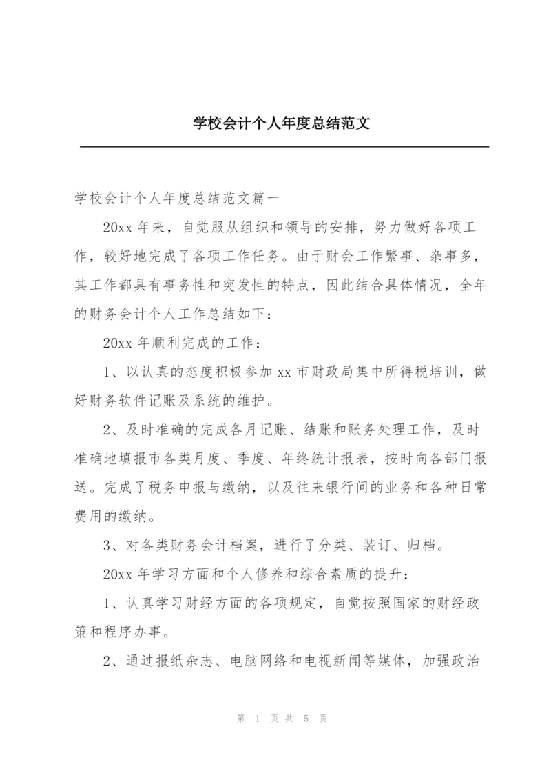 学校会计个人年度总结范文.docx