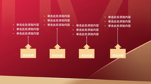 红色简约风企业年度财务分析报告PPT模板