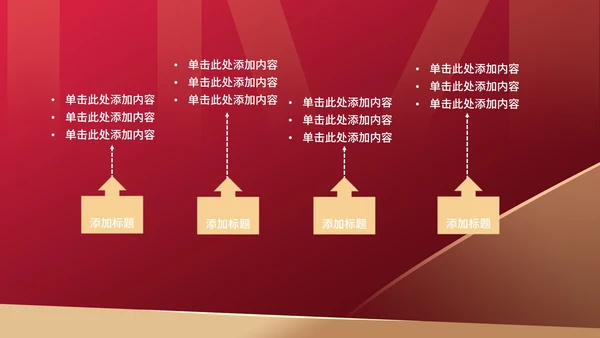 红色简约风企业年度财务分析报告PPT模板