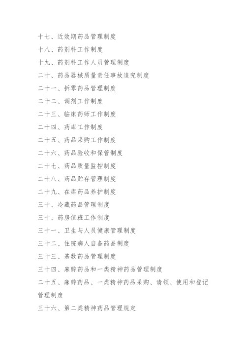 最全面医院管理制度汇编.docx